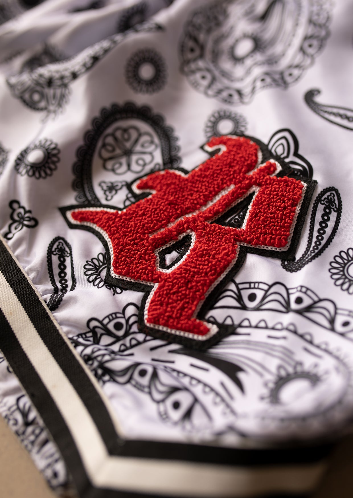 White Paisley Riot Shorts
