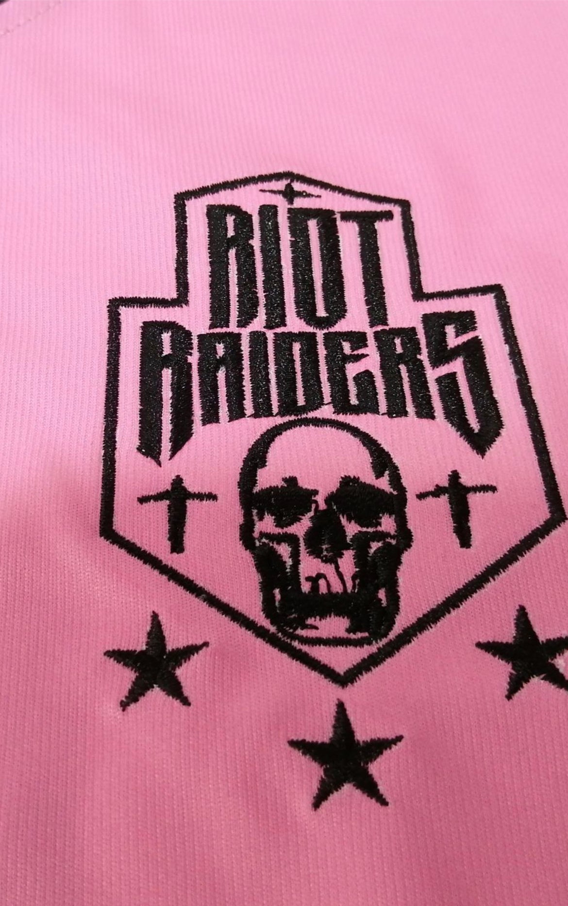 Pink raiders shirt best sale