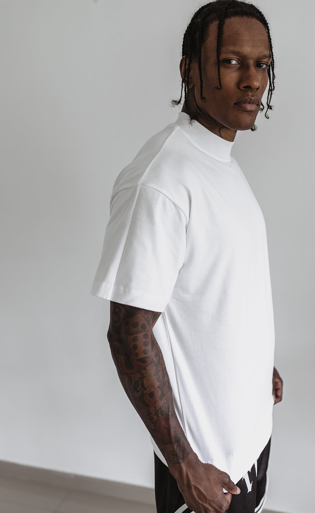 White Premium Crewneck T-shirt