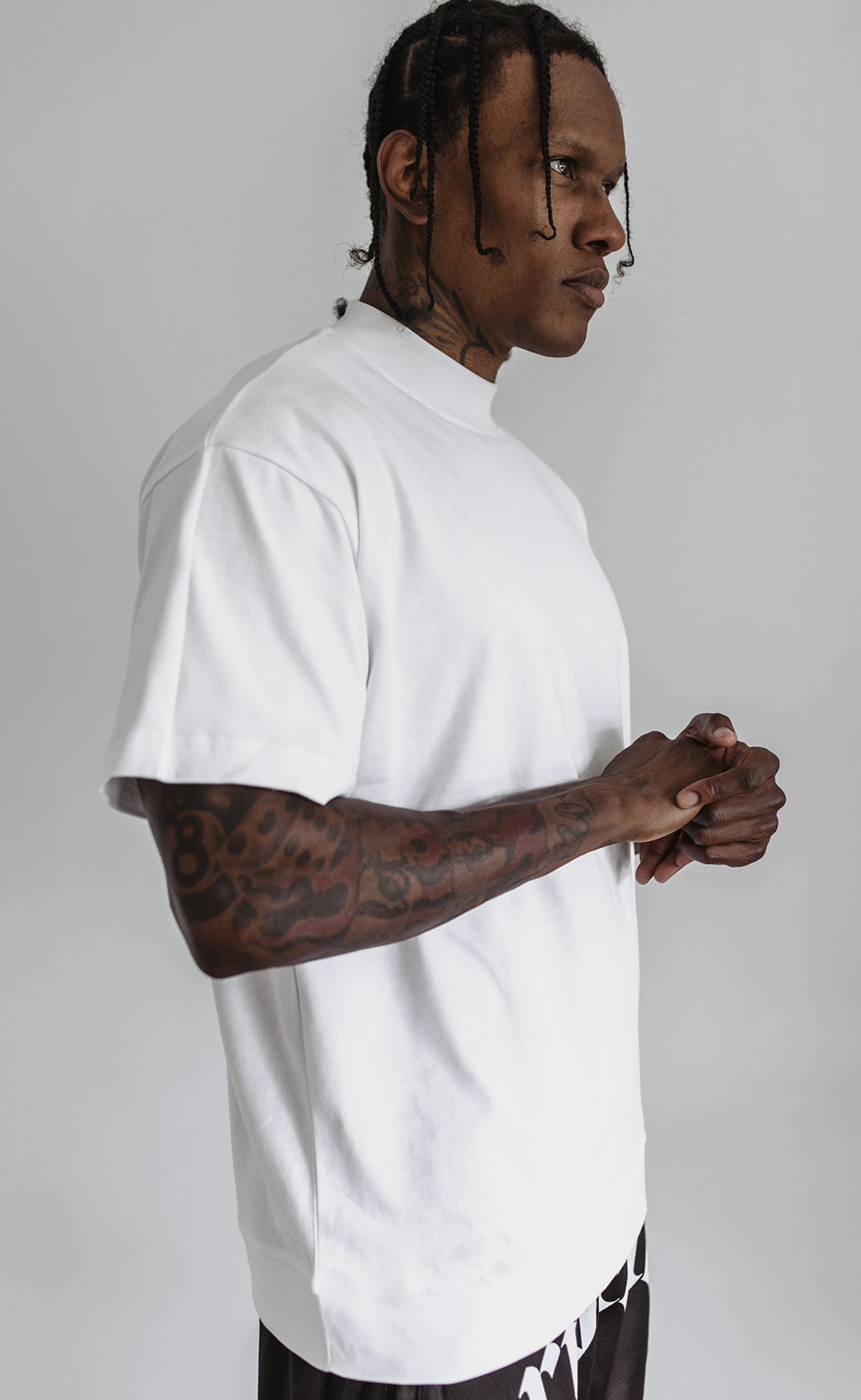 White Premium Crewneck T-shirt