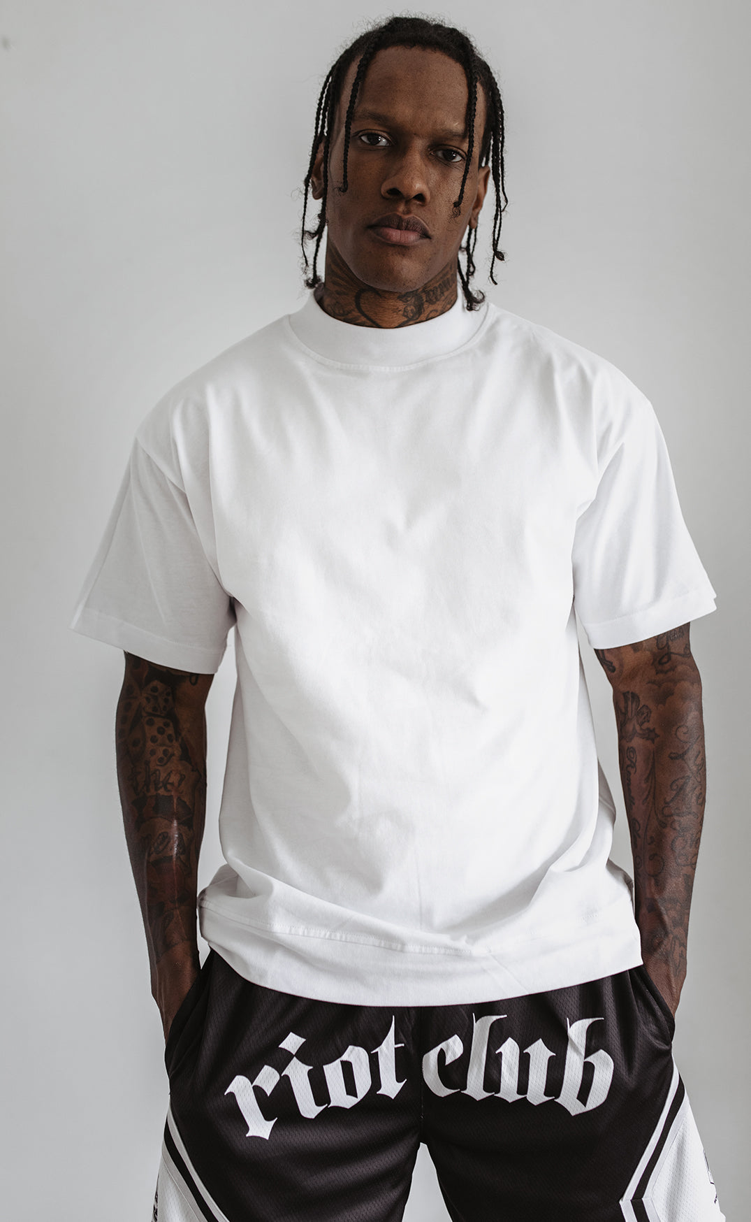 White Premium Crewneck T-shirt